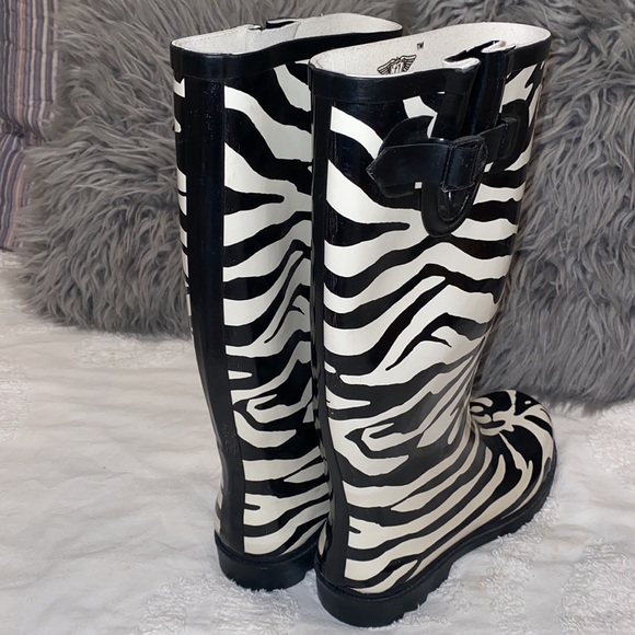 FY fashionable stylish zebra print rain boots - Picture 8 of 11